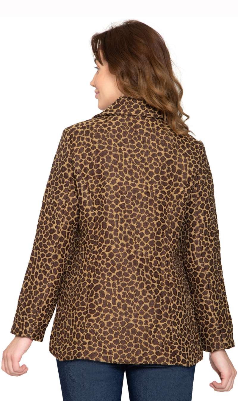 Women's Tapestry Animal Pattern Lined Jacket - Image 4