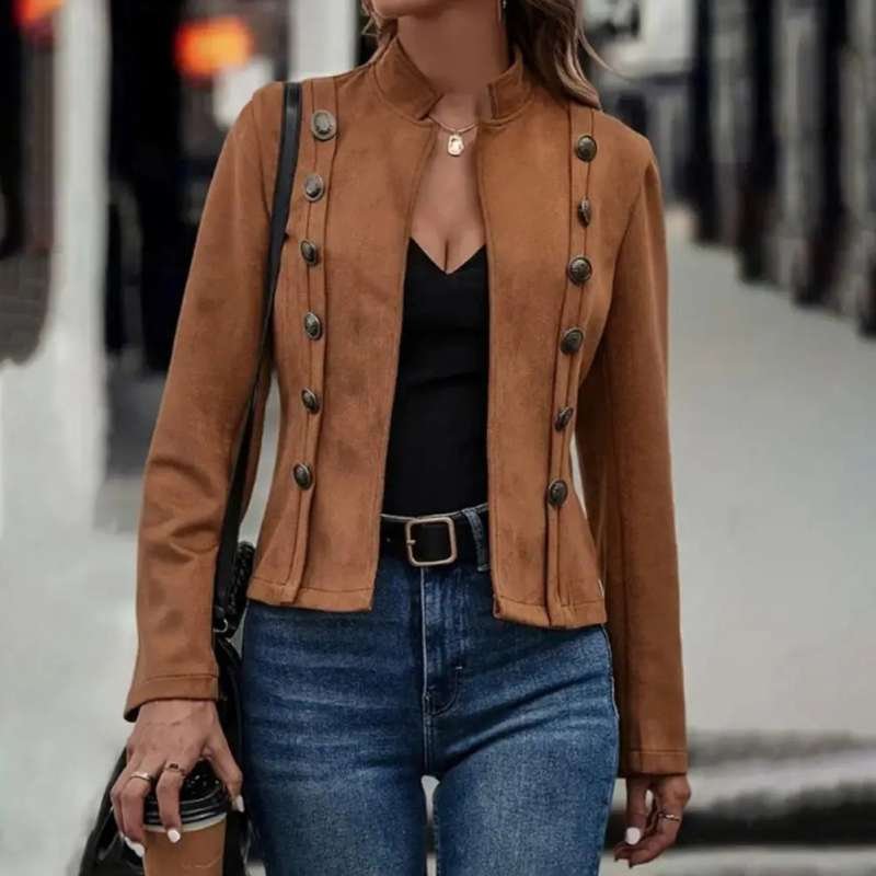 Women's Deerskin Velvet Jacket - Image 10