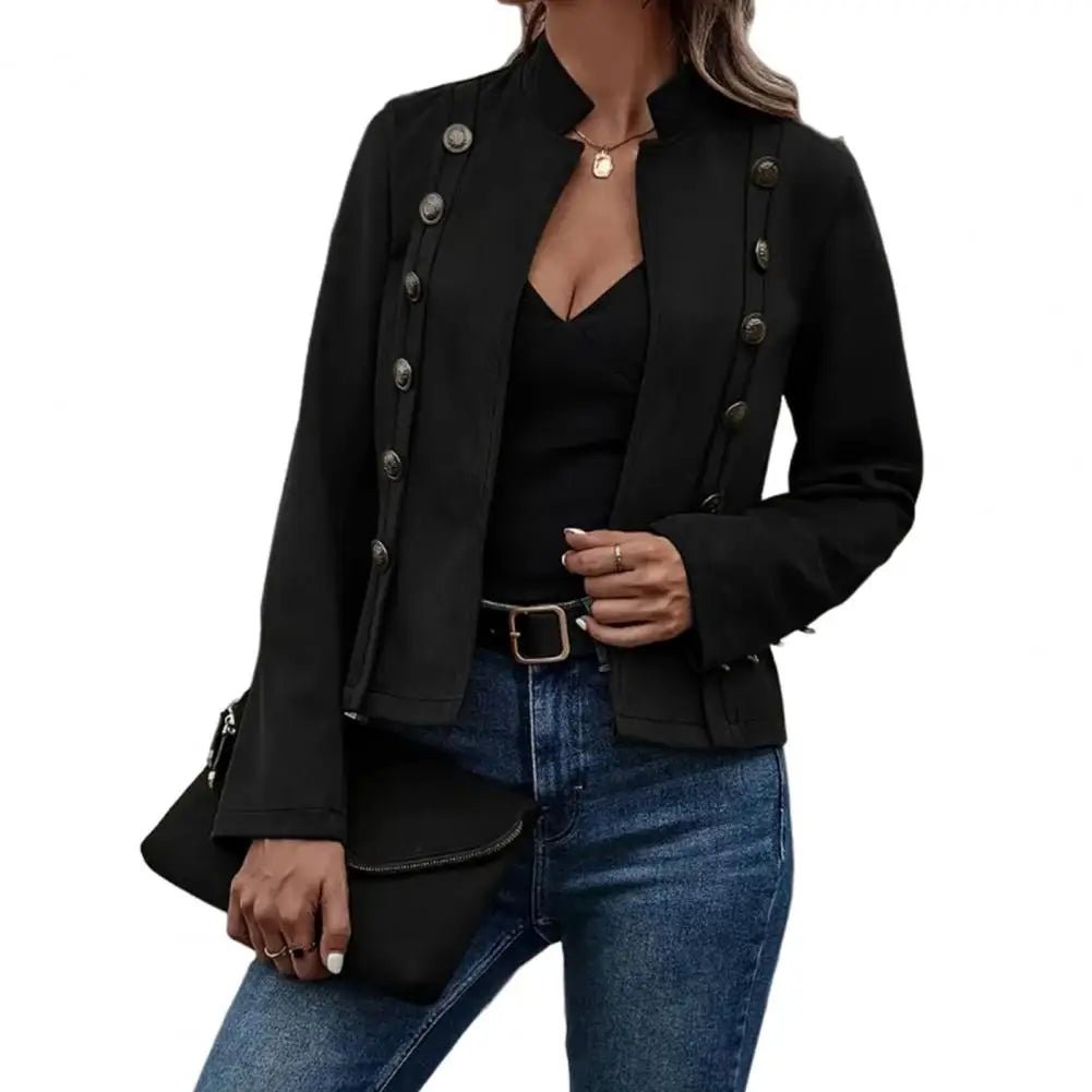 Women's Retro Deerskin Velvet Jacket - Image 8