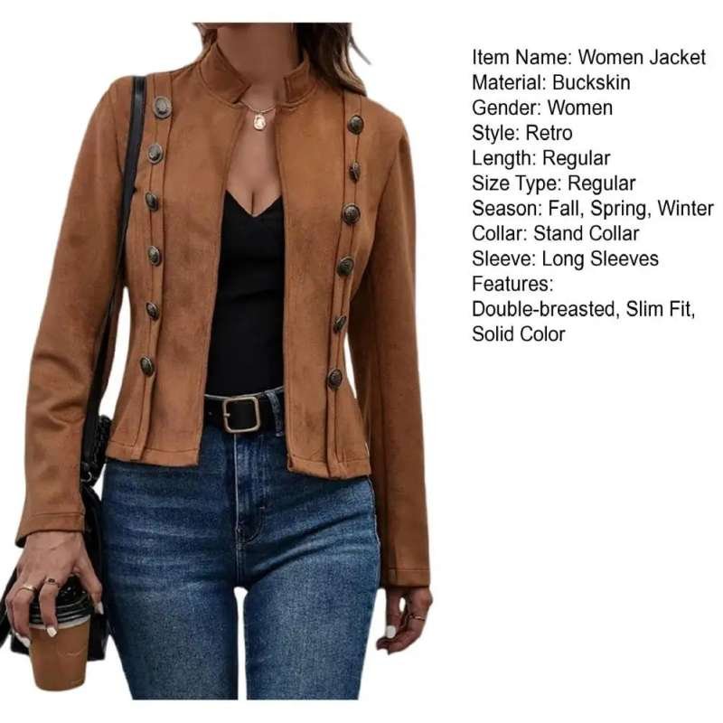 Women's Deerskin Velvet Jacket - Image 14