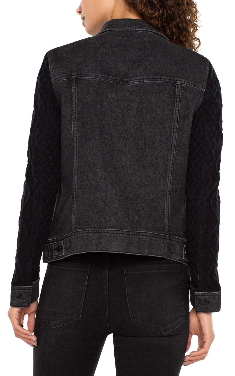 Liverpool Denim Jacket w/ Sweater Sleeves (Arvis Drive) - Image 3