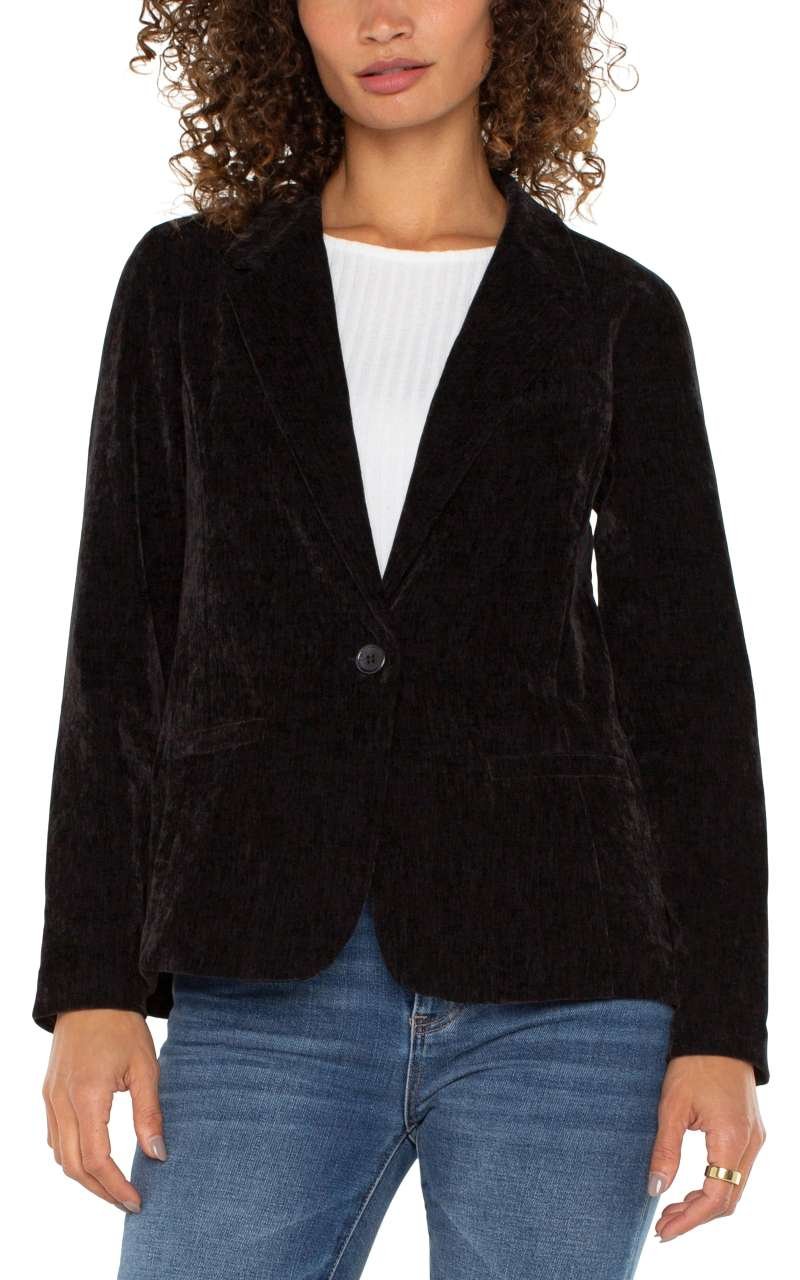 Liverpool Fitted Blazer (Black) - Image 2