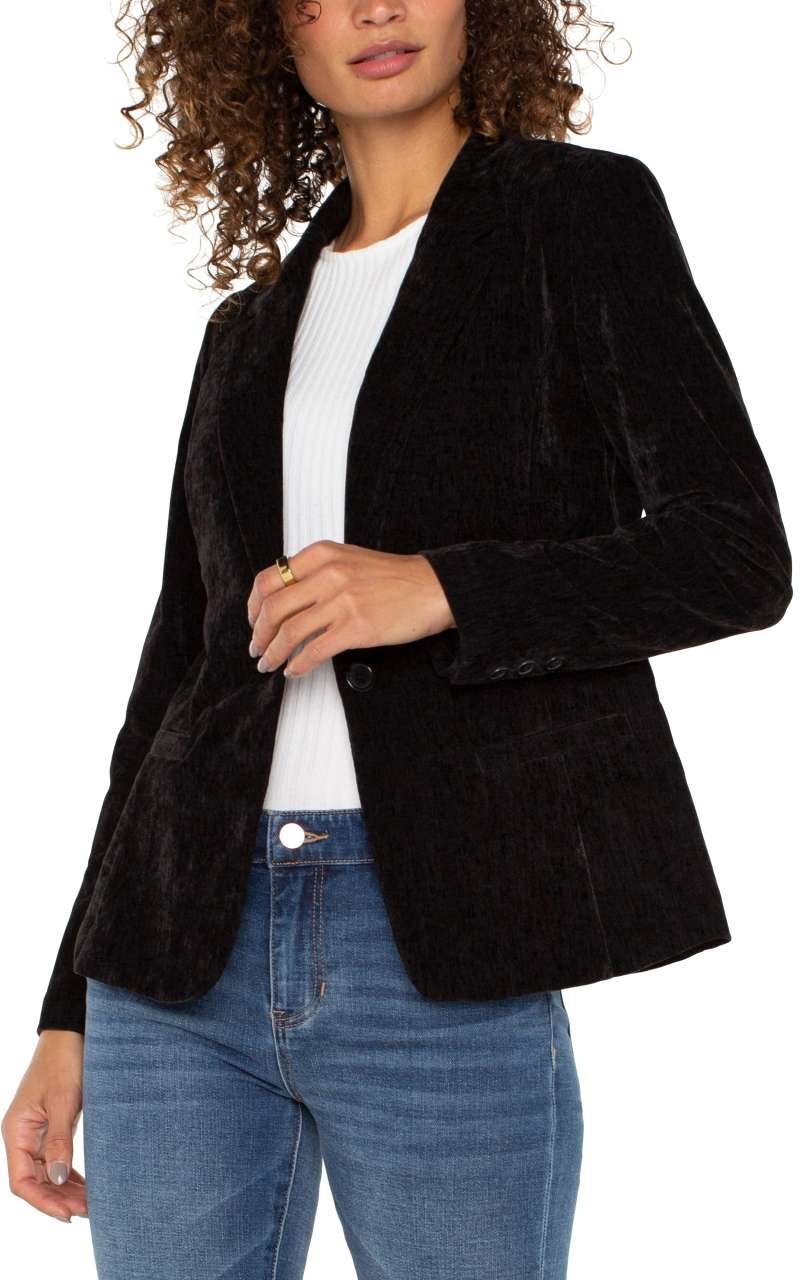 Liverpool Fitted Blazer (Black) - Image 3