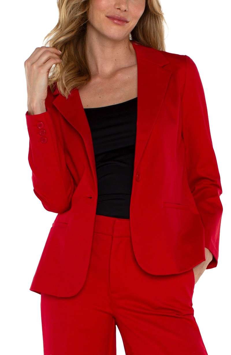 Liverpool Fitted Blazer (Tango Red) - Image 2