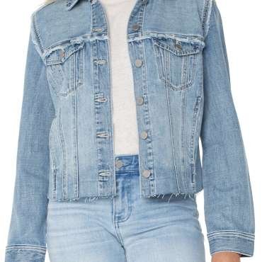 Liverpool Multi Fray Trucker Jacket (Newport Bay)