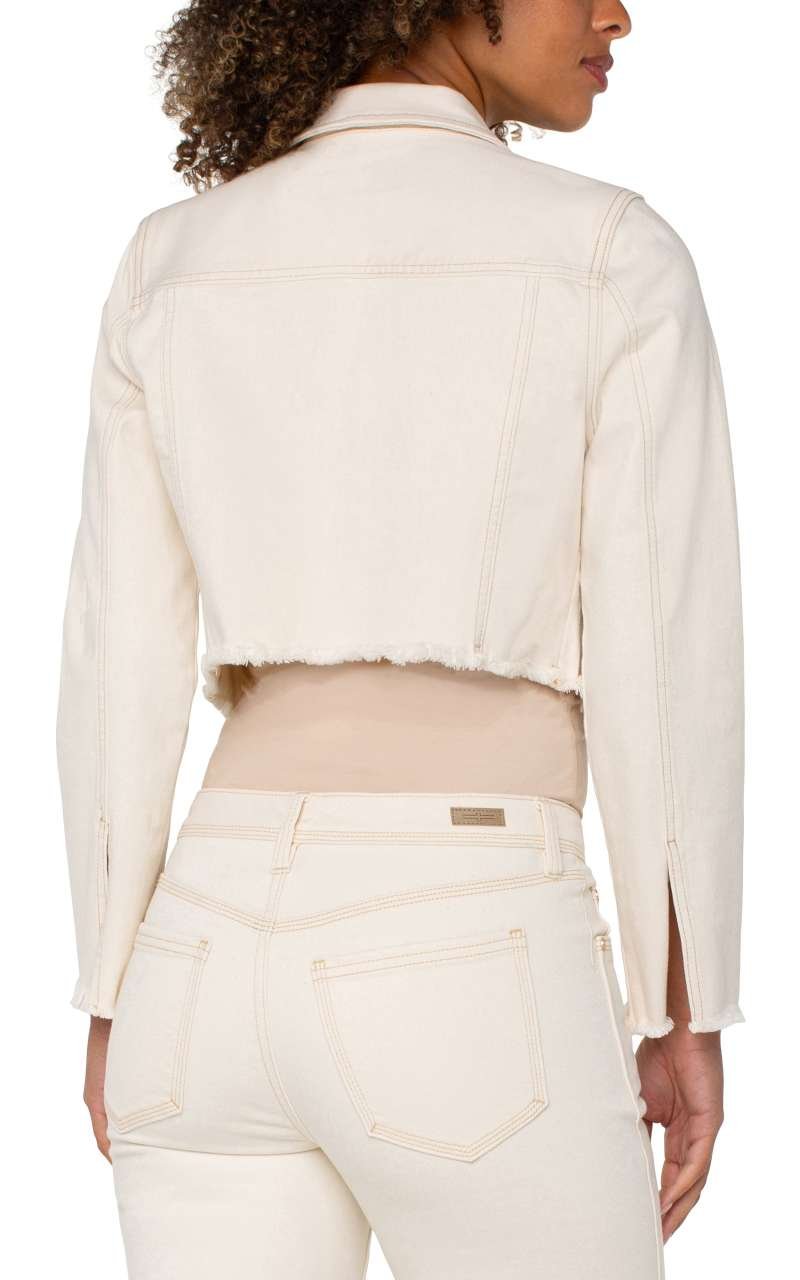 Liverpool Jacket w/ Fray Hem (Seaside Dunes) - Image 4
