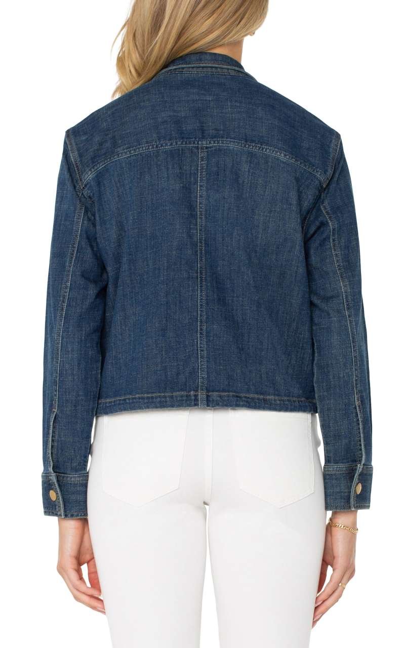 Liverpool Cropped Cargo Jacket (Laguna Beach) - Image 4